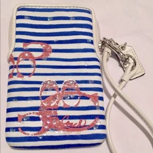 Coach nautical wristlet. Only used a few times.